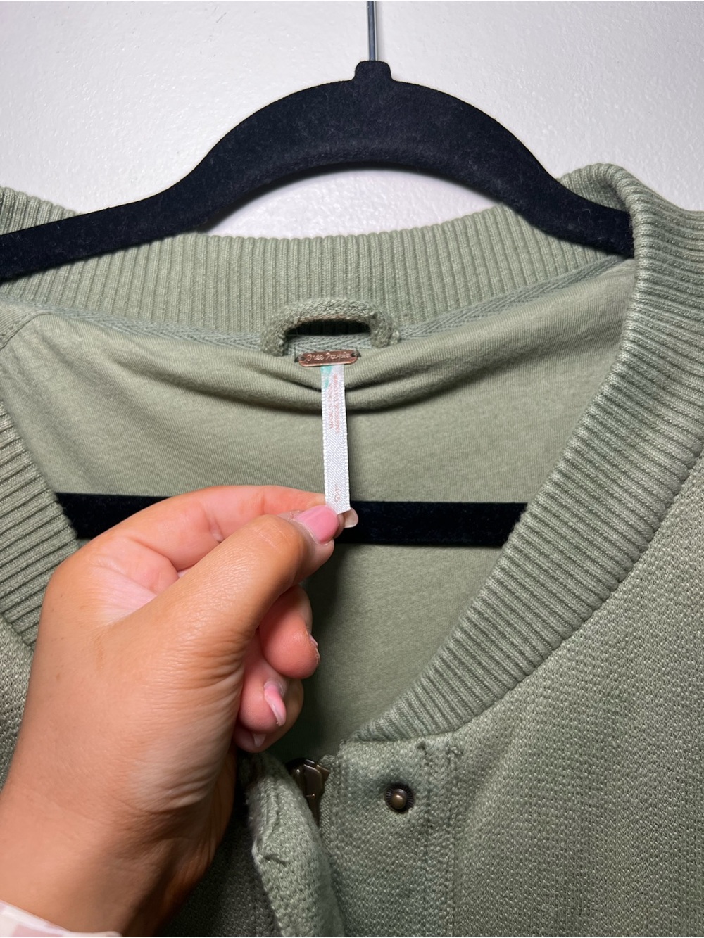 Free People Olive/Sage Green Jacket - Picture 3 of 6